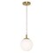 Afx Loretto 7'' Pendant, Medium Base, Satin Brass LRTP07MBSB - alternate 2